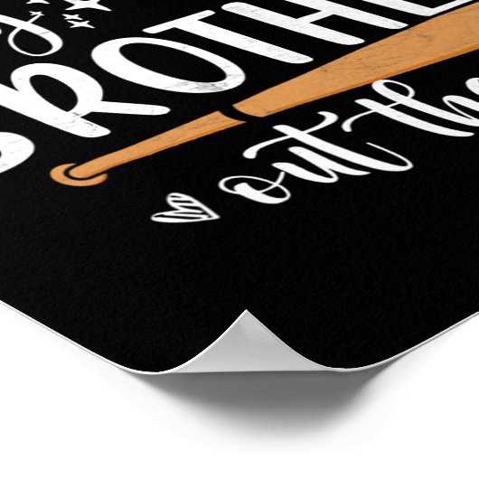 Dat is mijn broer daar, honkbalzus 1 poster (Hoek)