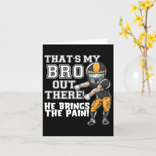 Dat is mijn broer daar, Yellow Football Brother Si Kaart (Gele Bloem)