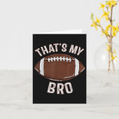 Dat is mijn broer voetbal zus familie game dag  kaart (Gele Bloem)