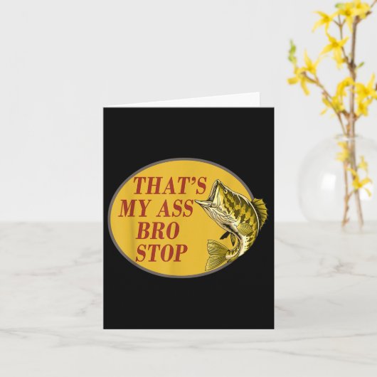 Dat is mijn broertje Stop Funny Gevist Kaart (Gele Bloem)