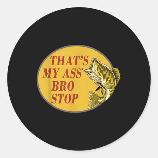 Dat is mijn broertje Stop Funny Gevist Ronde Sticker (Voorkant)