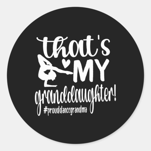 Dat is mijn dochter Dance Grandma Dancer Grand Ronde Sticker (Voorkant)