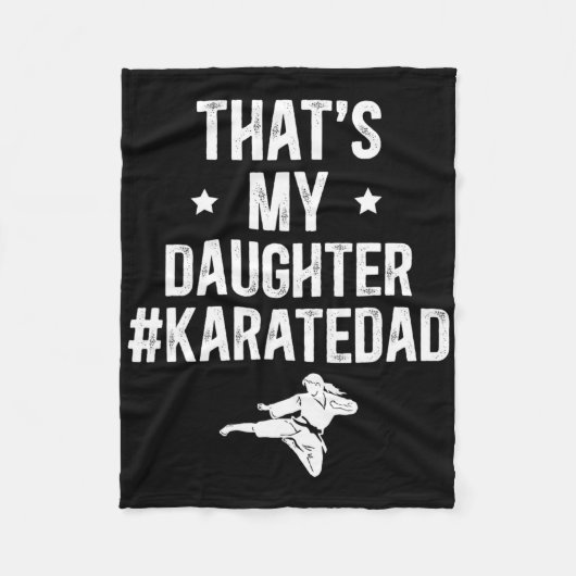 Dat is mijn dochter karate vader karate vader fleece deken (Voorkant)