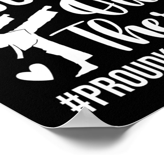 Dat is mijn dochter Proud Karate Moeder Poster (Hoek)