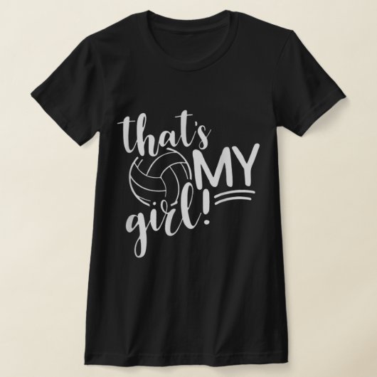 Dat is mijn Girl Proud Volleyball Mam Volleyball M T-shirt (Laagn)