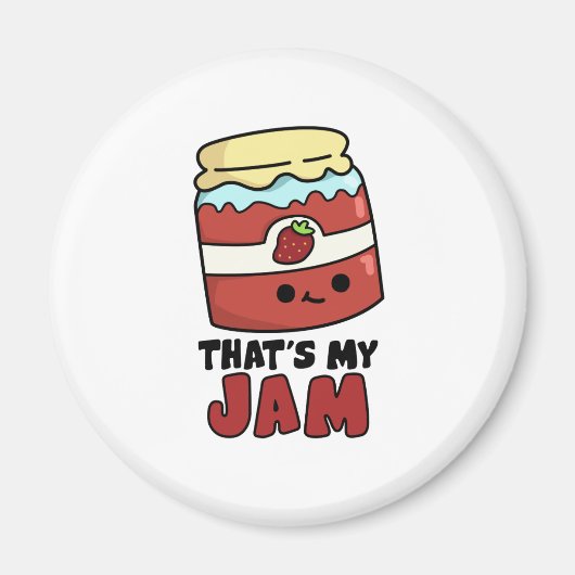 Dat is mijn Jam Funny Jar van Jam Pun Magneet (Voorkant)