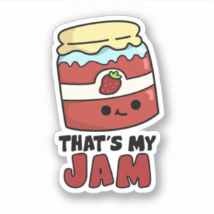 Dat is mijn Jam Funny Jar van Jam Pun Sticker