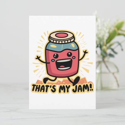 Dat is mijn jam! kaart (Staand voorkant)