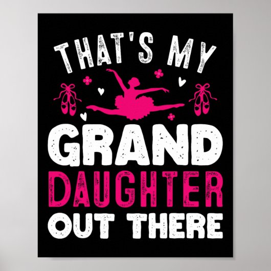Dat is mijn kleindochter daar, een grappig vrouwen poster (Voorkant)