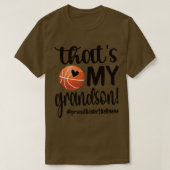 Dat is mijn kleinzoon Basketbal Nana Basketbal Gra T-shirt (Design voorkant)