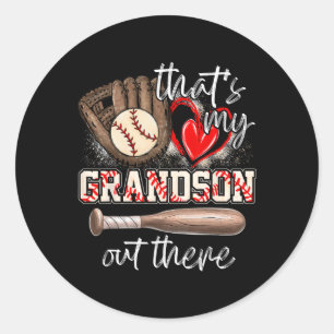 Dat is mijn kleinzoon daar baseball oma 2 ronde sticker