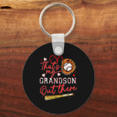 Dat is mijn kleinzoon daar Baseball oma moeder Sleutelhanger (Voorkant)