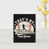 Dat is mijn kleinzoon daar Baseball oma Oma Kaart (Gele Bloem)