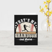 Dat is mijn kleinzoon daar Baseball oma opa Kaart (Gele Bloem)
