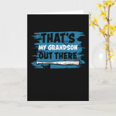 Dat is mijn kleinzoon daar. | Baseball-ontwerp Kaart (Gele Bloem)