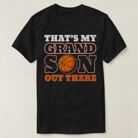 Dat is mijn kleinzoon daar basketbal voor oma t-shirt (Design voorkant)