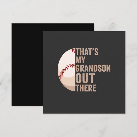 Dat is mijn kleinzoon daar een grappige honkbalfan kaart (Voorkant / Achterkant)