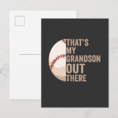 Dat is mijn kleinzoon daar een grappige honkbalfan uitnodiging briefkaart (Voorkant / Achterkant)