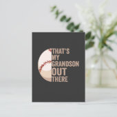 Dat is mijn kleinzoon daar een grappige honkbalfan uitnodiging briefkaart (Staand voorkant)