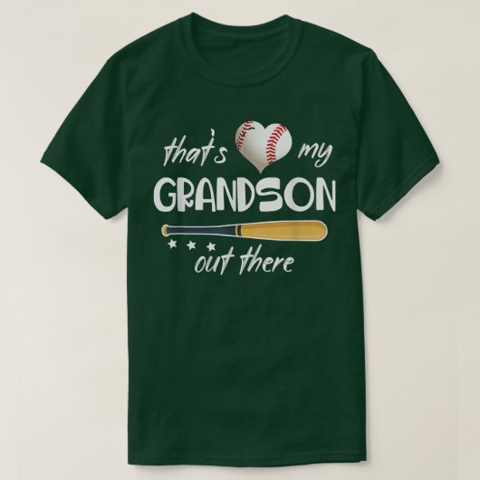 Dat is mijn kleinzoon daar. Gift Women Baseball Gr T-shirt (Design voorkant)