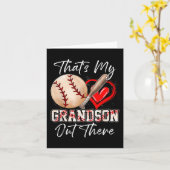 Dat is mijn kleinzoon daar, grappige Baseball Gran Kaart (Gele Bloem)