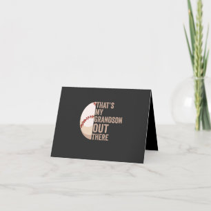 Dat is mijn kleinzoon daar, grappige honkbalminnaa