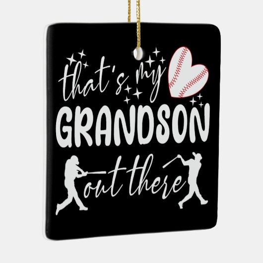 Dat is mijn kleinzoon daar, grappige oma keramisch ornament (Rechts)
