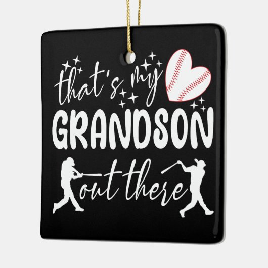 Dat is mijn kleinzoon daar, grappige oma keramisch ornament (Links)