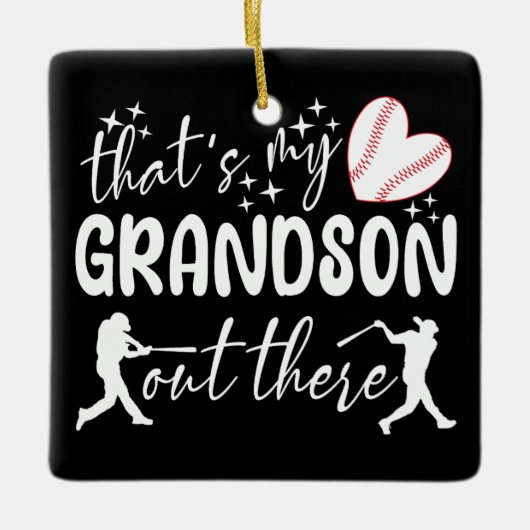 Dat is mijn kleinzoon daar, grappige oma keramisch ornament (Voorkant)