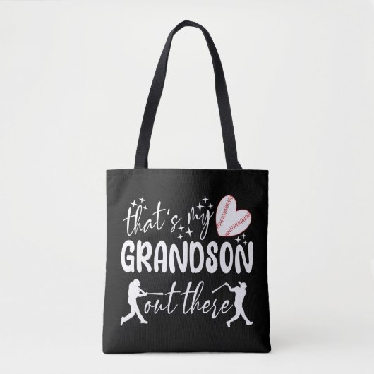 Dat is mijn kleinzoon daar, grappige oma tote bag (Voorkant)