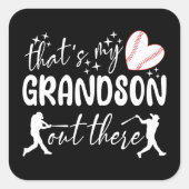 Dat is mijn kleinzoon daar, grappige oma vierkante sticker (Voorkant)