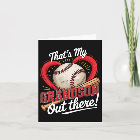 Dat is mijn kleinzoon daar, honkbal oma baseb kaart (Voorkant)