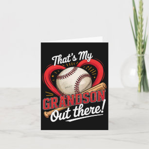 Dat is mijn kleinzoon daar, honkbal oma baseb kaart