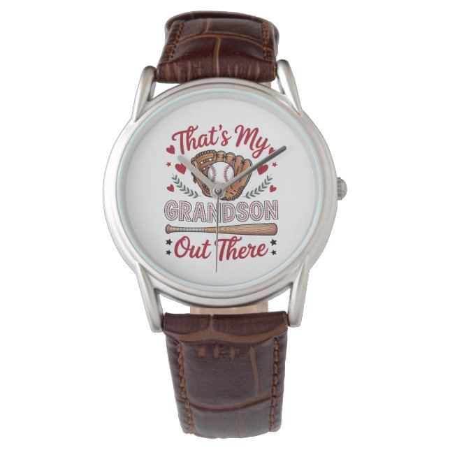 Dat is mijn kleinzoon daar honkbal oma  horloge (Voorkant)