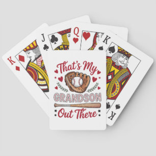 Dat is mijn kleinzoon daar honkbal oma  pokerkaarten