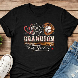 Dat is mijn kleinzoon daar honkbal Oma T-shirt