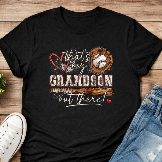 Dat is mijn kleinzoon daar honkbal Oma T-shirt