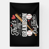 Dat is mijn kleinzoon daar honkbal spandoek (Verticaal)