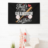 Dat is mijn kleinzoon daar honkbal spandoek (Insitu)