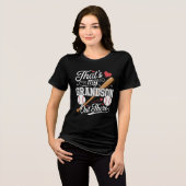 Dat is mijn kleinzoon daar honkbal Tri-Blend shirt (Voorkant volledig)