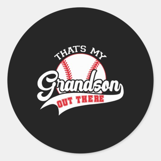 Dat is mijn kleinzoon daar Moederdag Sell Gran Ronde Sticker (Voorkant)