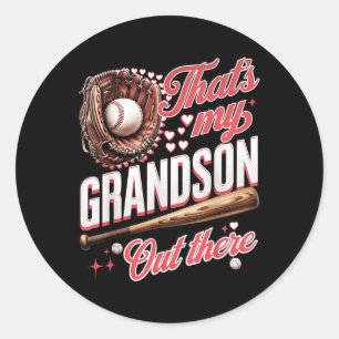 Dat is mijn kleinzoon daar, oma Mothe Ronde Sticker