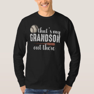 Dat is mijn kleinzoon daar trots honkbal opa t-shirt