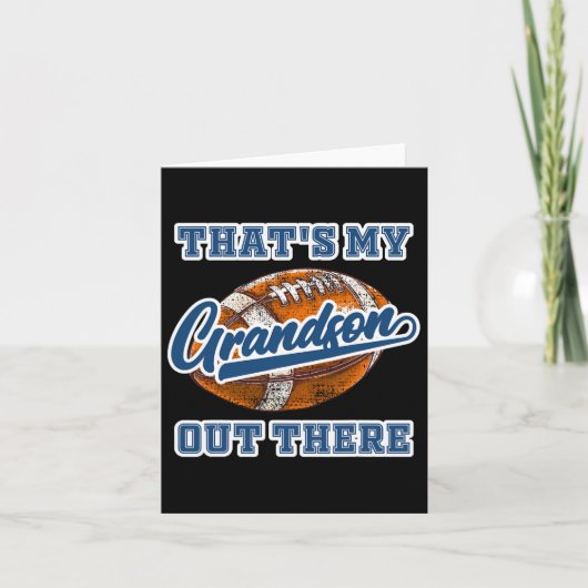 Dat is mijn kleinzoon daar voetbal cheer opa kaart (Voorkant)