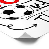 Dat is mijn kleinzoon daar voetbal voor oma Oma Poster (Hoek)