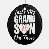 Dat is mijn kleinzoon daar waar Baseball Grandma Keramisch Ornament (Links)
