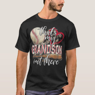 Dat is mijn kleinzoon daar waar Baseball Grandma T-shirt