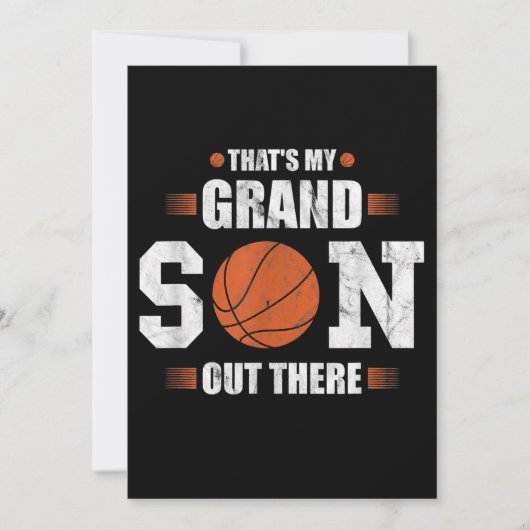 Dat is mijn kleinzoon die basketbal speelt - cadea kaart (Voorkant)
