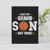 Dat is mijn kleinzoon die basketbal speelt - cadea kaart (Staand voorkant)