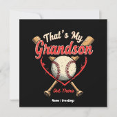 Dat is mijn kleinzoon die daar honkbal oma grappig kaart (Voorkant)